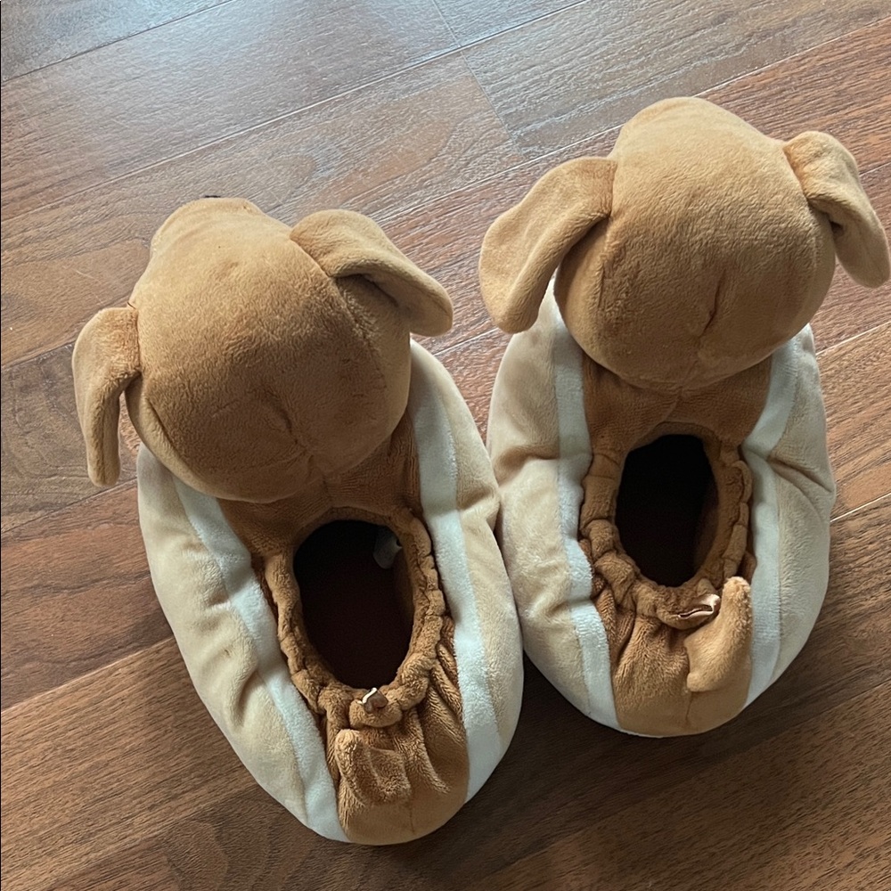 Old Navy Tan Dog Slippers - Picture 4 of 5